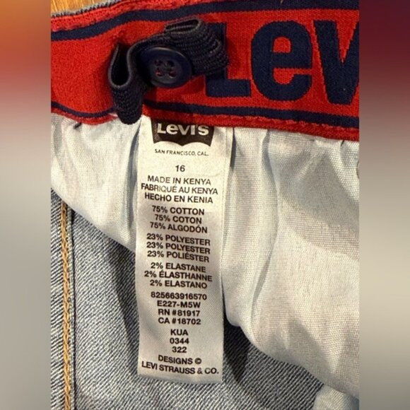 Levi’s Boys 511 Slim Flex Adjust. Waist Stretch Straight Jeans (Size: 16) EUC - Picture 13 of 16
